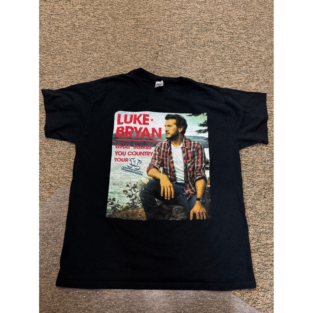Luke Bryan What Makes You Country Tour T Shirt 2018 Black Mens Large